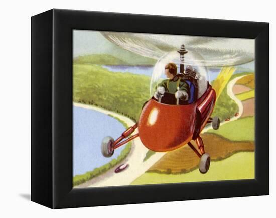 Personal Helicopter-null-Framed Stretched Canvas