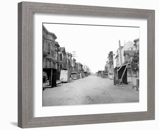 Personal Snapshot of Immediate Post-San Francisco Earthquake in 1906.-Kirn Vintage Stock-Framed Photographic Print