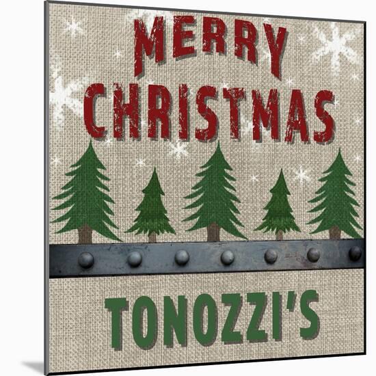 Personalized Christmas Sign V17-LightBoxJournal-Mounted Giclee Print