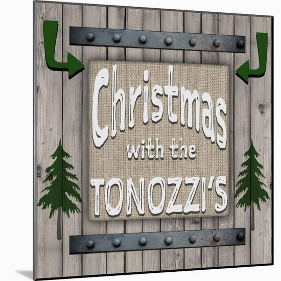 Personalized Christmas Sign V5-LightBoxJournal-Mounted Giclee Print