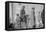 persones in the lineup for food at mealtime in the flood refugee camp, Forrest City, Arkansas-Walker Evans-Framed Premier Image Canvas