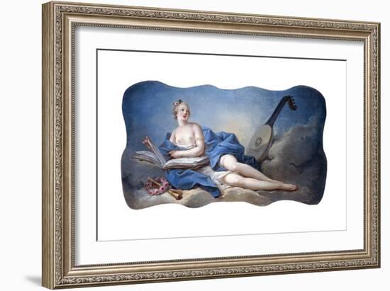 Personification of Music-Jean-Honor? Fragonard-Framed Giclee Print