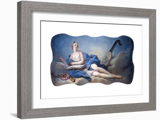 Personification of Music-Jean-Honor? Fragonard-Framed Giclee Print