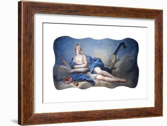 Personification of Music-Jean-Honor? Fragonard-Framed Giclee Print
