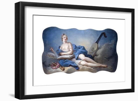 Personification of Music-Jean-Honor? Fragonard-Framed Giclee Print