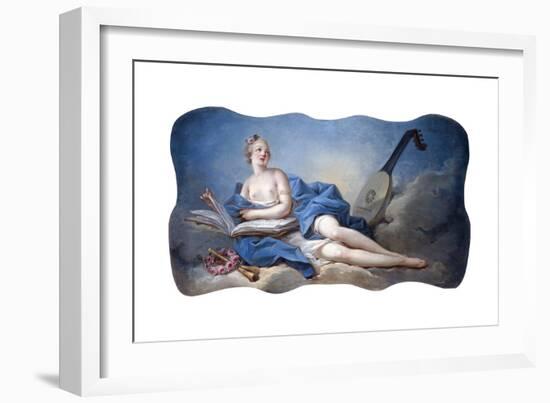 Personification of Music-Jean-Honor? Fragonard-Framed Giclee Print