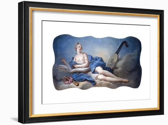 Personification of Music-Jean-Honor? Fragonard-Framed Giclee Print