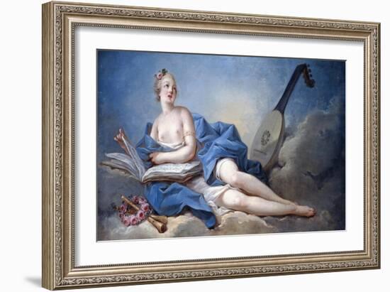 Personification of Music-Jean-Honoré Fragonard-Framed Giclee Print