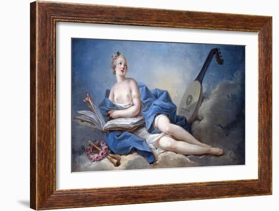 Personification of Music-Jean-Honoré Fragonard-Framed Giclee Print