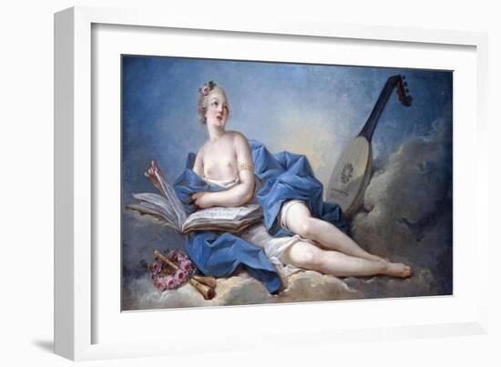 Personification of Music-Jean-Honoré Fragonard-Framed Giclee Print