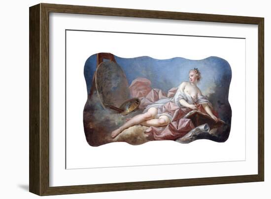 Personification of Painting-Jean-Honor? Fragonard-Framed Giclee Print