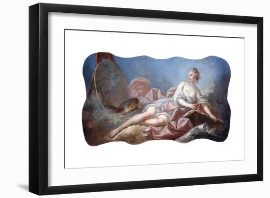 Personification of Painting-Jean-Honor? Fragonard-Framed Giclee Print