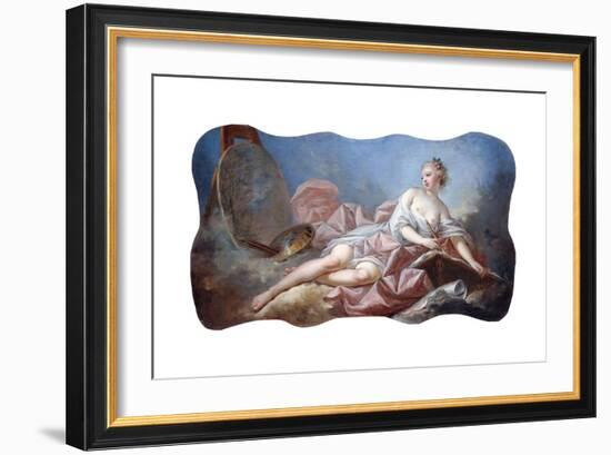 Personification of Painting-Jean-Honor? Fragonard-Framed Giclee Print