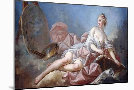 Personification of Painting-Jean-Honoré Fragonard-Mounted Giclee Print