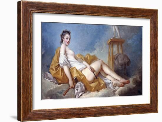 Personification of Sculpture-Jean-Honoré Fragonard-Framed Giclee Print