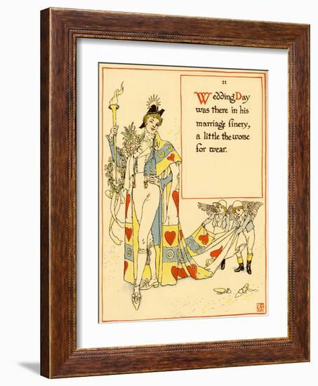 Personification Of The Wedding Day-Walter Crane-Framed Art Print