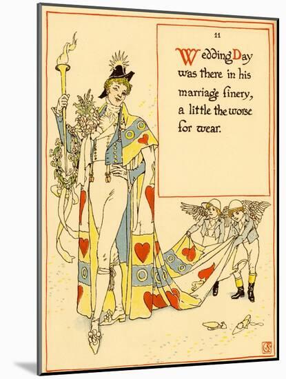 Personification Of The Wedding Day-Walter Crane-Mounted Art Print