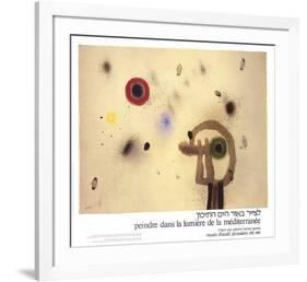 Personnage Devant le Soleil-Joan Miro-Framed Art Print