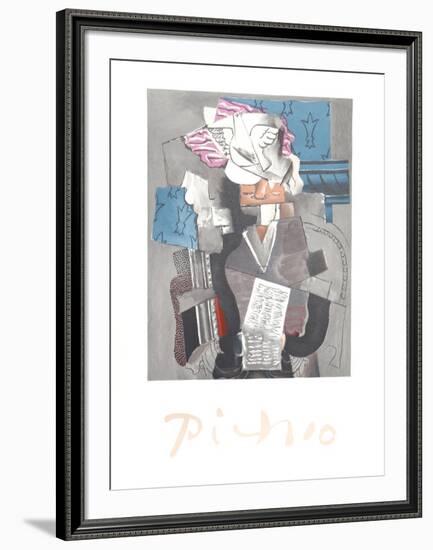 Personnage et Colombe-Pablo Picasso-Framed Collectable Print