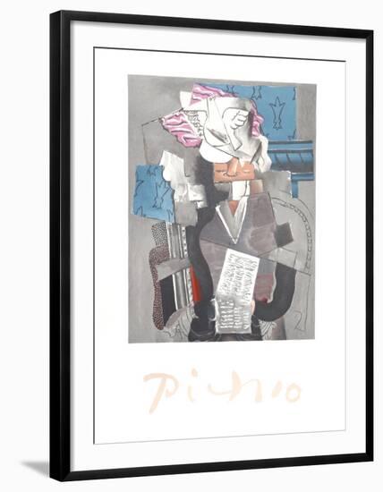 Personnage et Colombe-Pablo Picasso-Framed Collectable Print
