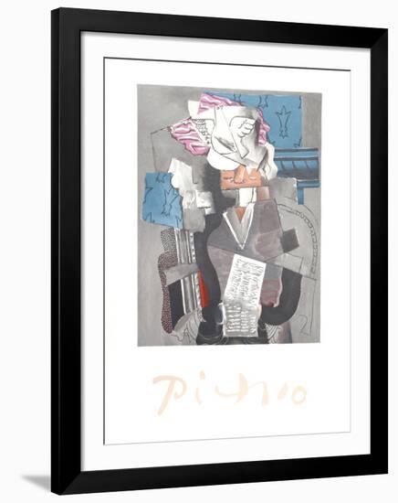 Personnage et Colombe-Pablo Picasso-Framed Collectable Print