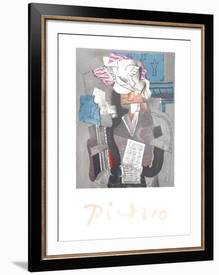 Personnage et Colombe-Pablo Picasso-Framed Collectable Print