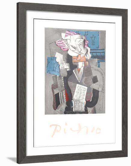 Personnage et Colombe-Pablo Picasso-Framed Collectable Print