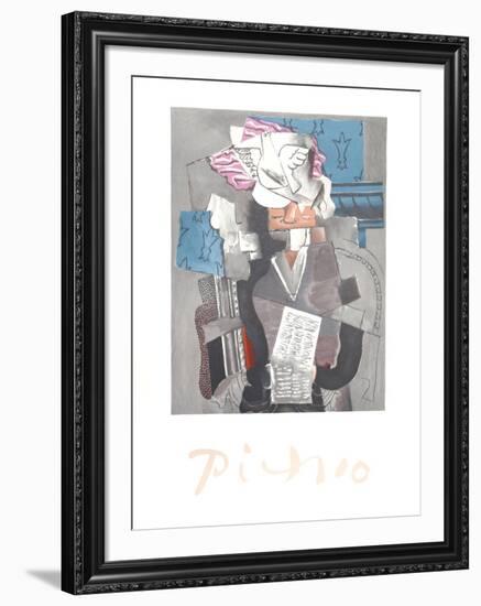 Personnage et Colombe-Pablo Picasso-Framed Collectable Print