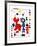 Personnage et Oiseaux-Joan Miro-Framed Art Print