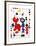 Personnage et Oiseaux-Joan Miro-Framed Art Print