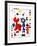 Personnage et Oiseaux-Joan Miro-Framed Art Print