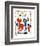 Personnage et Oiseaux-Joan Miro-Framed Art Print