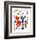 Personnage et Oiseaux-Joan Miro-Framed Art Print