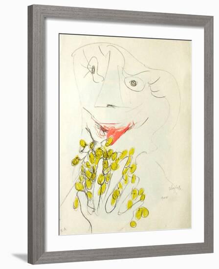 Personnage II-Paul Rebeyrolle-Framed Premium Edition