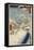 Personnage marchand sous la neige-Ando Hiroshige-Framed Premier Image Canvas