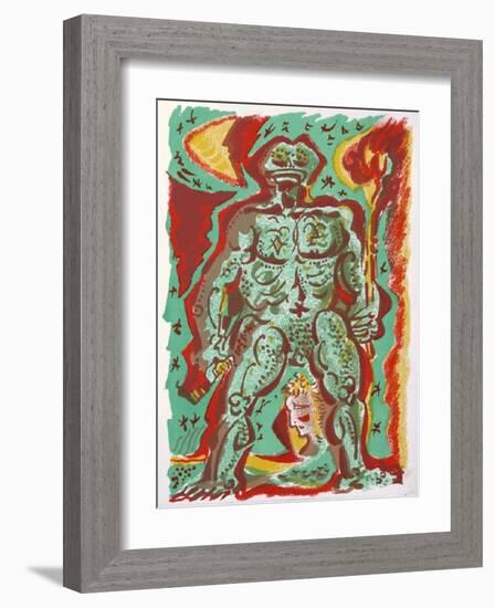 Personnage-André Masson-Framed Art Print