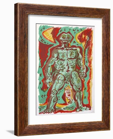 Personnage-André Masson-Framed Art Print