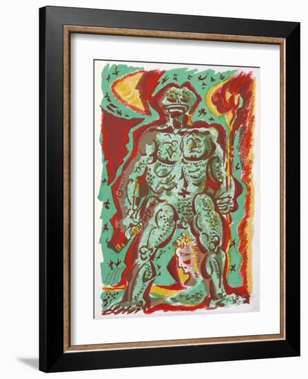 Personnage-André Masson-Framed Art Print