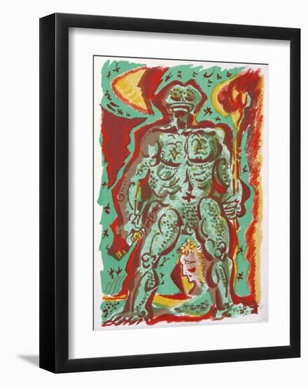 Personnage-André Masson-Framed Art Print