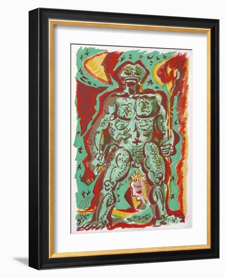 Personnage-André Masson-Framed Art Print