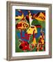 Personnages et Montagnes, c.1936-Joan Miro-Framed Art Print