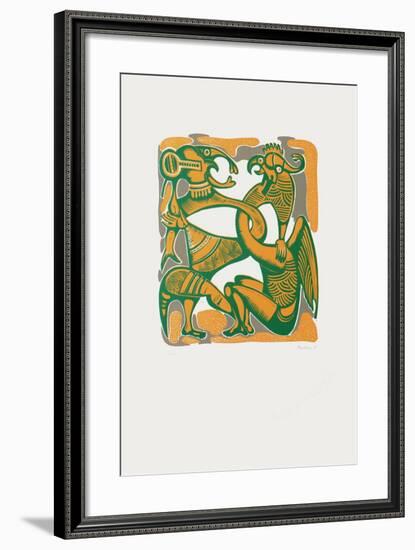 Personnages Surrealistes-Jules Perahim-Framed Limited Edition