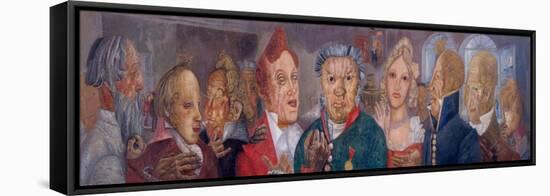 Persons of the Comedy the Government Inspector by N. Gogol, 1933-1934-Boris Dmitryevich Grigoriev-Framed Premier Image Canvas