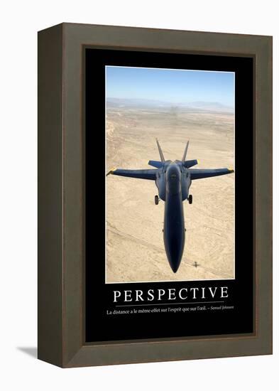 Perspective: Citation Et Affiche D'Inspiration Et Motivation-null-Framed Premier Image Canvas