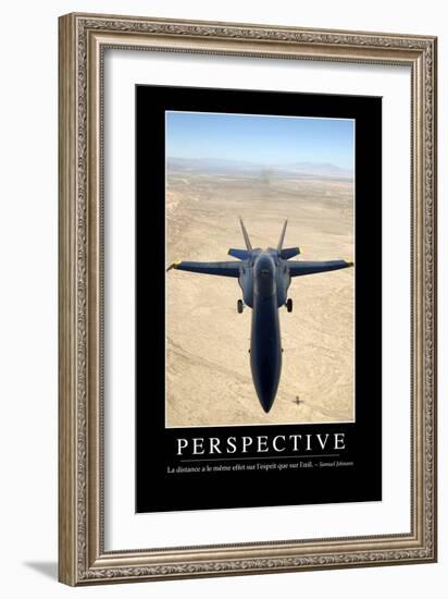 Perspective: Citation Et Affiche D'Inspiration Et Motivation-null-Framed Photographic Print