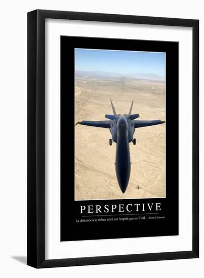 Perspective: Citation Et Affiche D'Inspiration Et Motivation-null-Framed Photographic Print