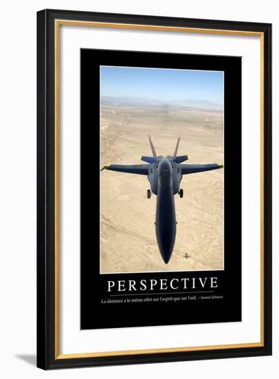 Perspective: Citation Et Affiche D'Inspiration Et Motivation-null-Framed Photographic Print