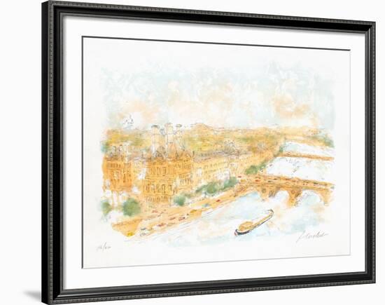 Perspective de Paris-Urbain Huchet-Framed Limited Edition