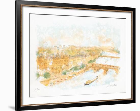 Perspective de Paris-Urbain Huchet-Framed Limited Edition