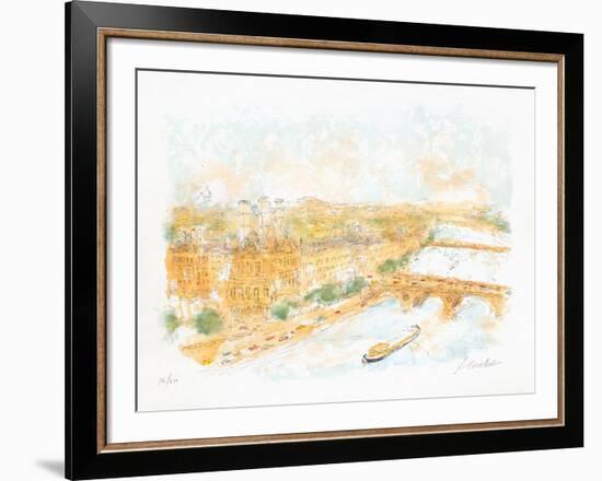 Perspective de Paris-Urbain Huchet-Framed Limited Edition